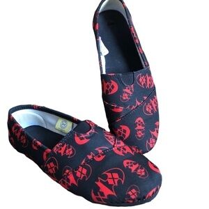 ♦️DC Comics Batman Harley Quinn Logo Slip-Ons size M 7/8 hot topic